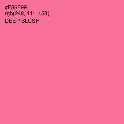 #F86F99 - Deep Blush Color Image